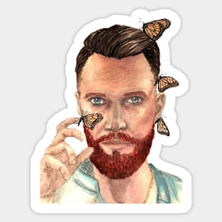 Butterflies catcher Sticker